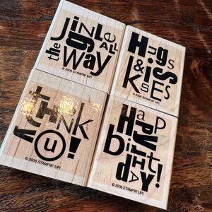 Wooden Stamps Stampin Up Alphabet Soup